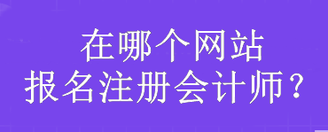 在哪個(gè)網(wǎng)站報(bào)名注冊(cè)會(huì)計(jì)師？