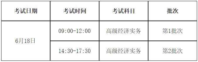 山東2023高級經(jīng)濟師考試時間安排