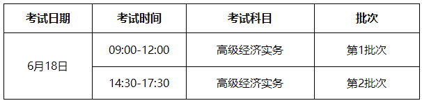 威海2023高級經(jīng)濟師考試時間