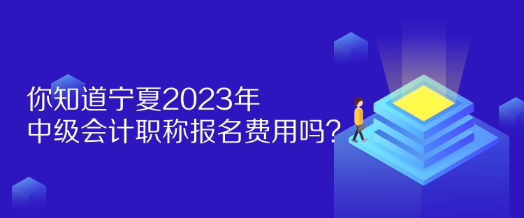 你知道寧夏2023年中級會計職稱報名費用嗎？