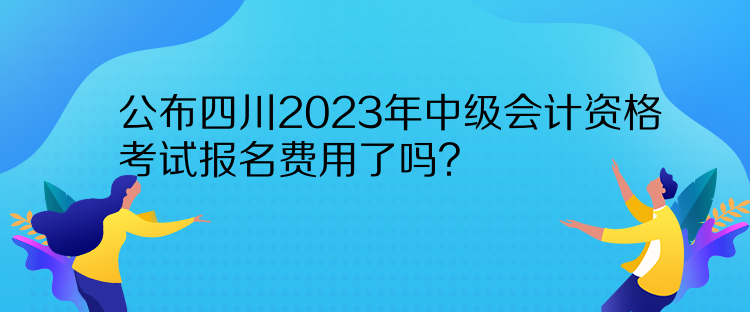 公布四川2023年中級(jí)會(huì)計(jì)資格考試報(bào)名費(fèi)用了嗎？