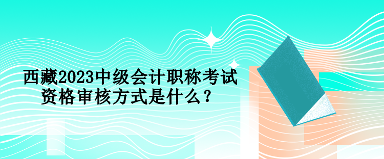 西藏2023中級(jí)會(huì)計(jì)職稱考試資格審核方式是什么？