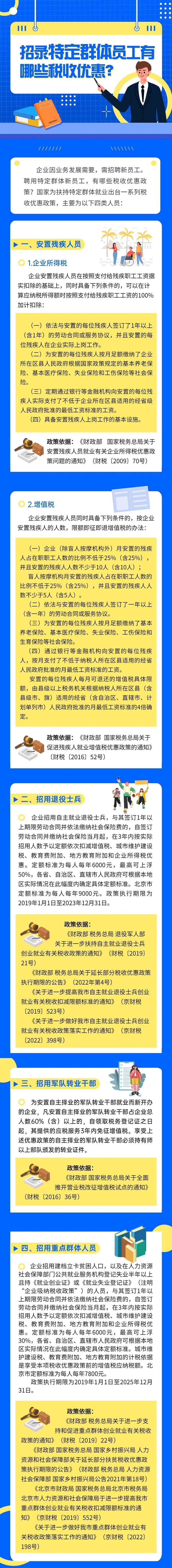 招錄特定群體員工有哪些稅收優(yōu)惠？