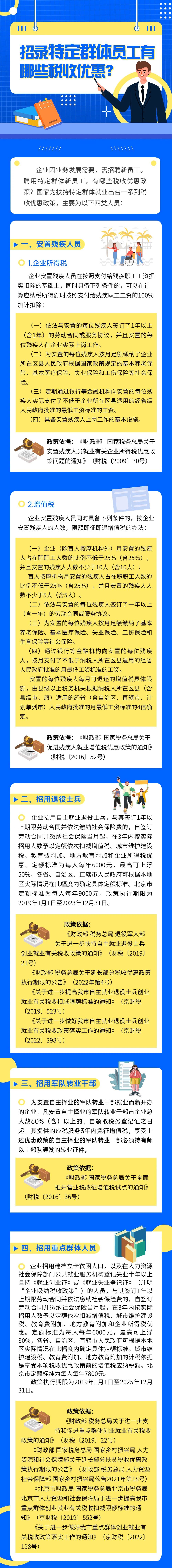 招錄特定群體員工有哪些稅收優(yōu)惠？