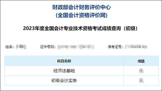 【圖文教學(xué)】2023年初級(jí)會(huì)計(jì)職稱考試成績(jī)查詢流程及步驟