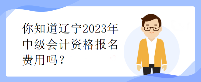 你知道遼寧2023年中級會計資格報名費用嗎？