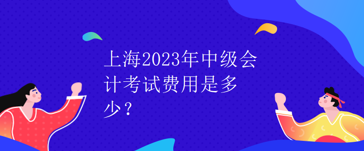 上海2023年中級(jí)會(huì)計(jì)考試費(fèi)用是多少？