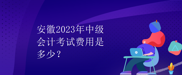 安徽2023年中級(jí)會(huì)計(jì)考試費(fèi)用是多少？