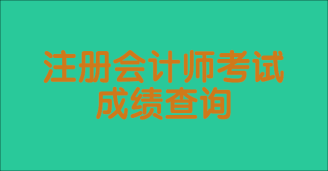 注冊會計師考試成績一般什么時候出？如何查詢？