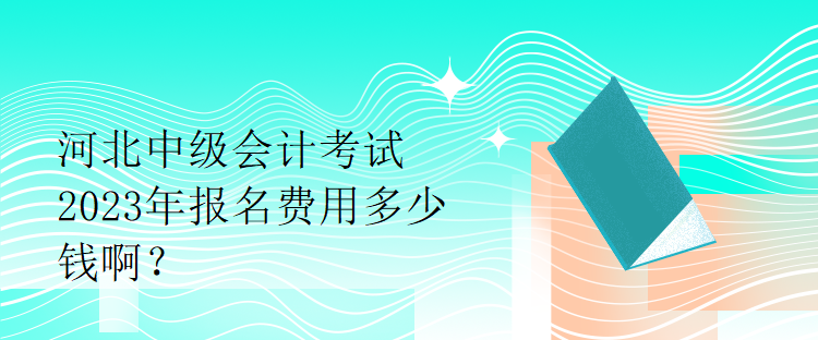 河北中級會計考試2023年報名費用多少錢??？