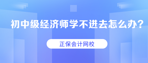 求助：初中級經(jīng)濟師學(xué)不進(jìn)去怎么辦？