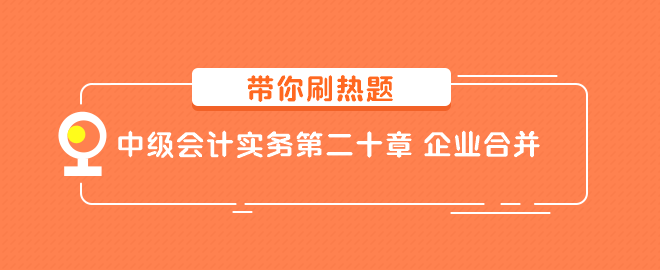 中級會計(jì)實(shí)務(wù)第二十章 企業(yè)合并