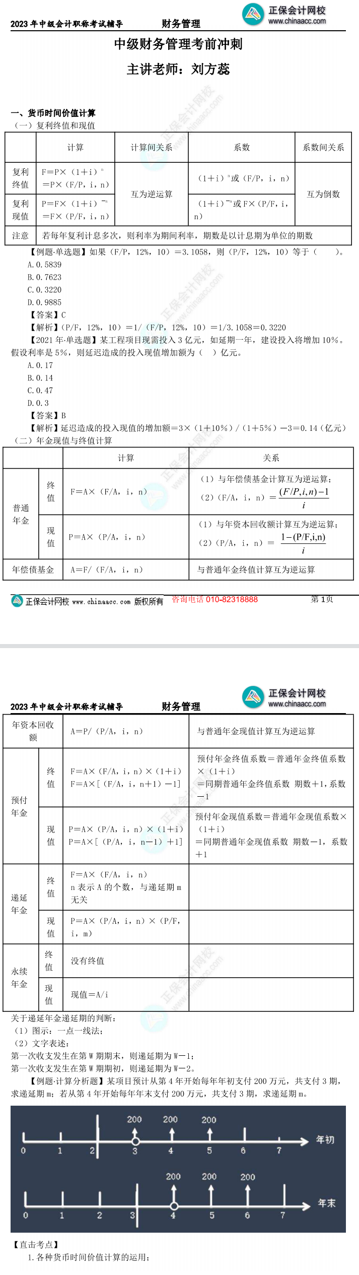 【下載】劉方蕊：2023中級會計(jì)財(cái)務(wù)管理考前沖刺講義