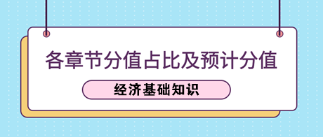 《經(jīng)濟基礎知識》各章節(jié)分值占比及2023年預計分值