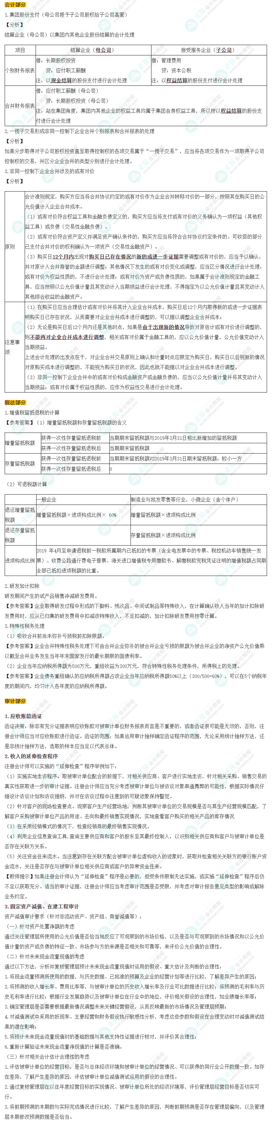 2023年注冊(cè)會(huì)計(jì)師考試《職業(yè)能力綜合測試一》試題（考生回憶版）