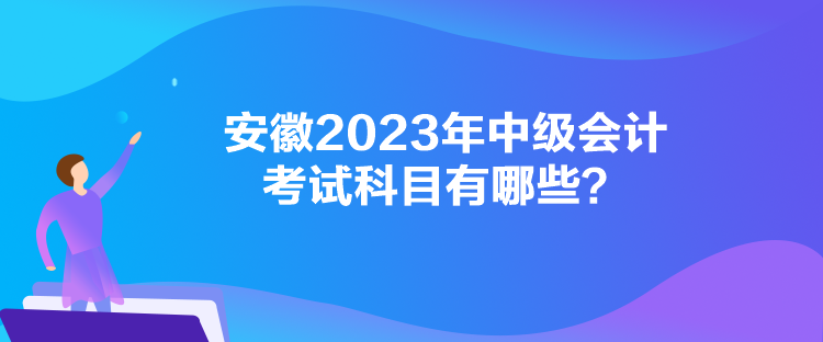 安徽2023年中級(jí)會(huì)計(jì)考試科目有哪些？