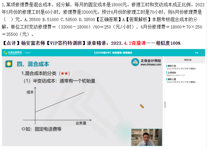 【VIP簽約特訓班】2023中級會計《財務(wù)管理》考生回憶試題及點評