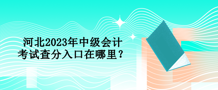 河北2023年中級(jí)會(huì)計(jì)考試查分入口在哪里？