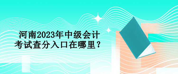 河南2023年中級(jí)會(huì)計(jì)考試查分入口在哪里？