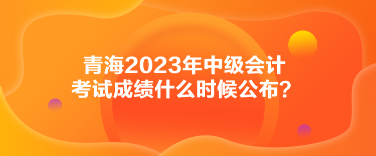 青海2023年中級(jí)會(huì)計(jì)考試成績(jī)什么時(shí)候公布？