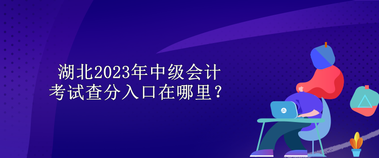 湖北2023年中級(jí)會(huì)計(jì)考試查分入口在哪里？