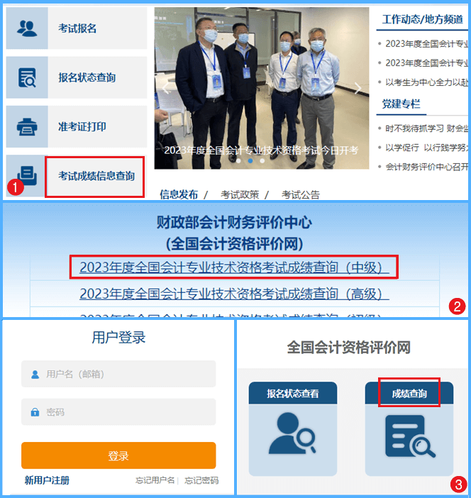 中級(jí)會(huì)計(jì)職稱考試成績查詢