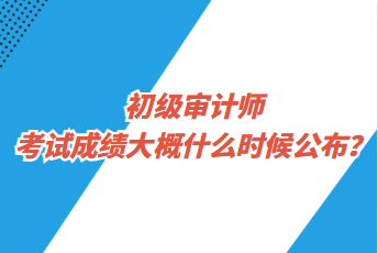 初級(jí)審計(jì)師考試成績大概什么時(shí)候公布？