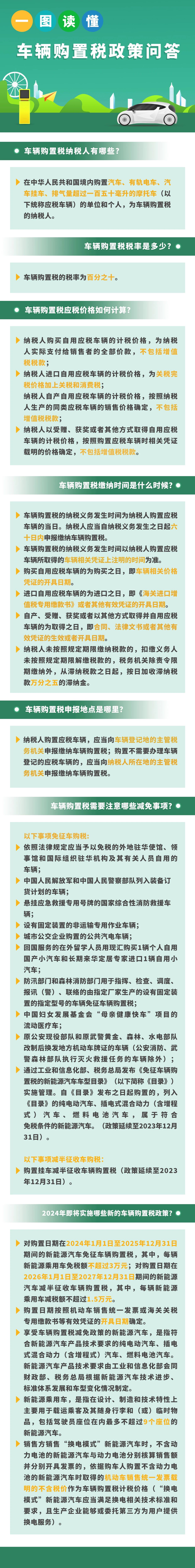 事關(guān)車輛購置稅政策，速看！