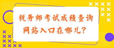 稅務(wù)師考試成績查詢網(wǎng)站入口在哪兒？