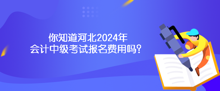 你知道河北2024年會(huì)計(jì)中級(jí)考試報(bào)名費(fèi)用嗎？