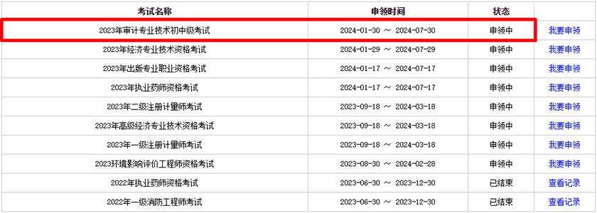 福建省2023年初中級(jí)審計(jì)師證書(shū)申領(lǐng)