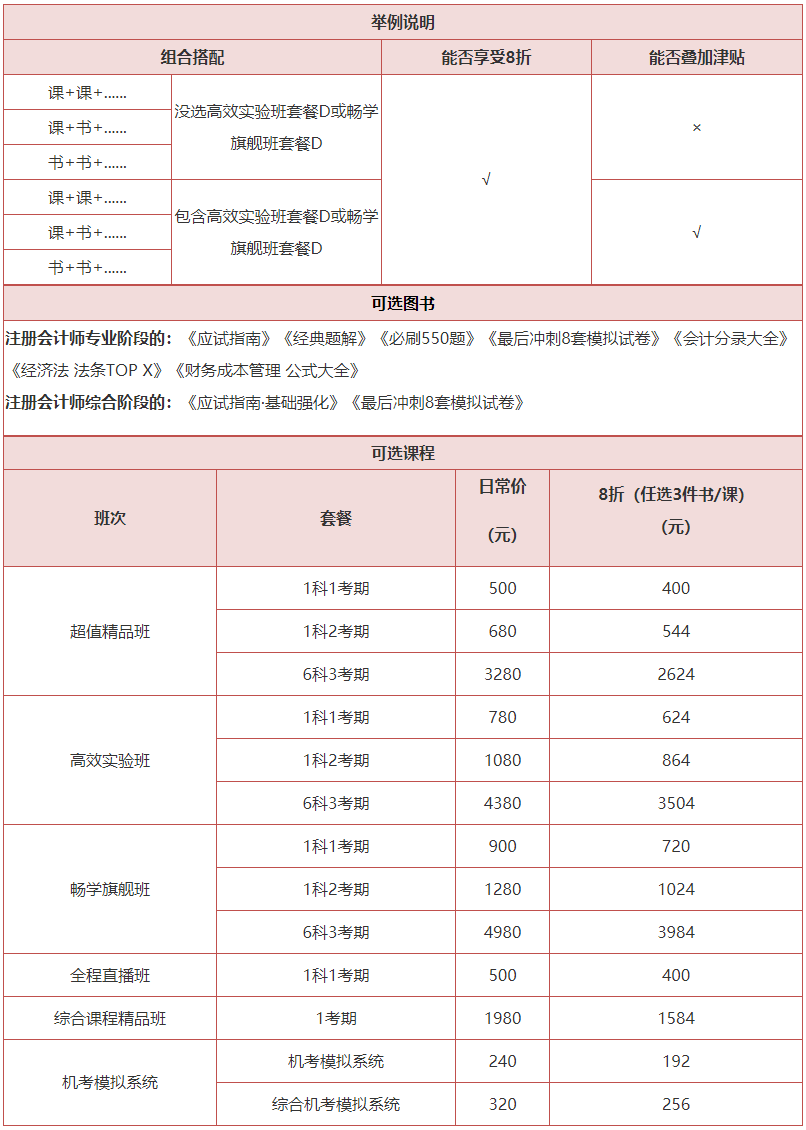 注會(huì)書(shū)課3件以上8折