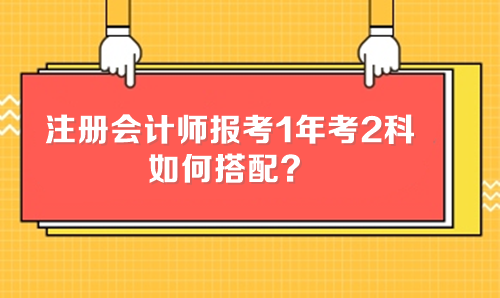 注冊(cè)會(huì)計(jì)師報(bào)考1年考2科 如何搭配？