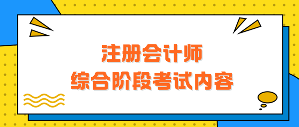 注冊(cè)會(huì)計(jì)師綜合階段考試內(nèi)容