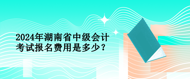 2024年湖南省中級會計(jì)考試報(bào)名費(fèi)用是多少？