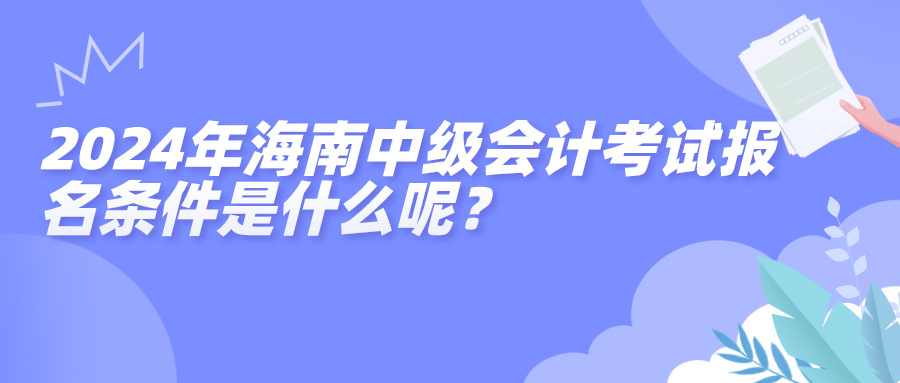 2024海南報(bào)名條件