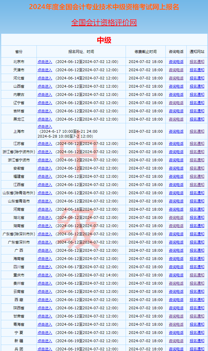 重磅！全國(guó)2024中級(jí)會(huì)計(jì)職稱(chēng)考試報(bào)名入口已開(kāi)通 抓緊報(bào)>