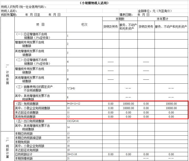 申報(bào)表填寫