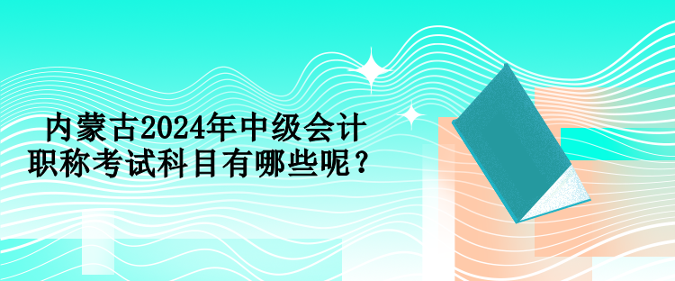 內(nèi)蒙古2024年中級會計職稱考試科目有哪些呢？