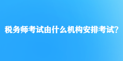 稅務(wù)師考試由什么機(jī)構(gòu)安排考試？