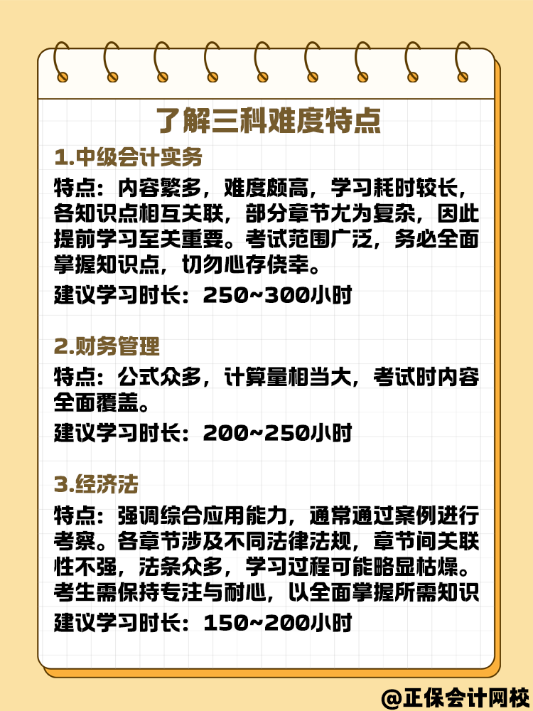 中級會計備考學習方法與規(guī)劃 可以這樣安排！